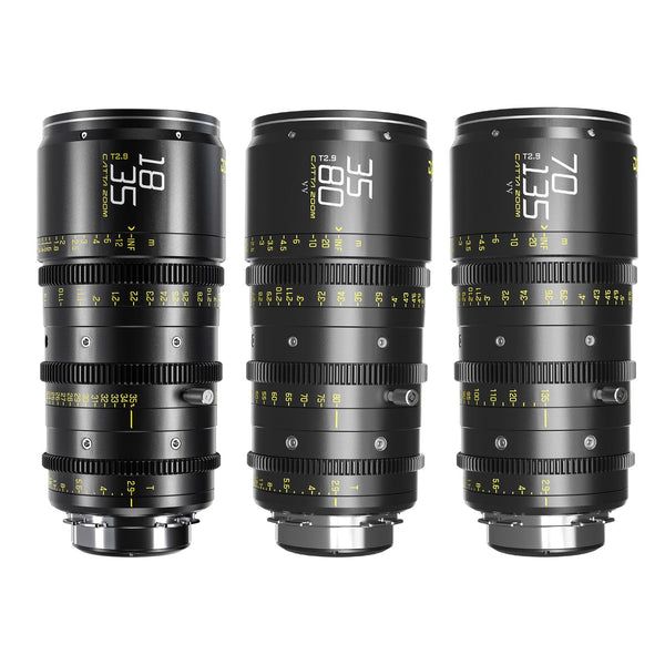 Rental | DZOFILM Catta Ace FF 3-Lens Set (18-35/35-80/70-135mm T2.9 PL/EF)
