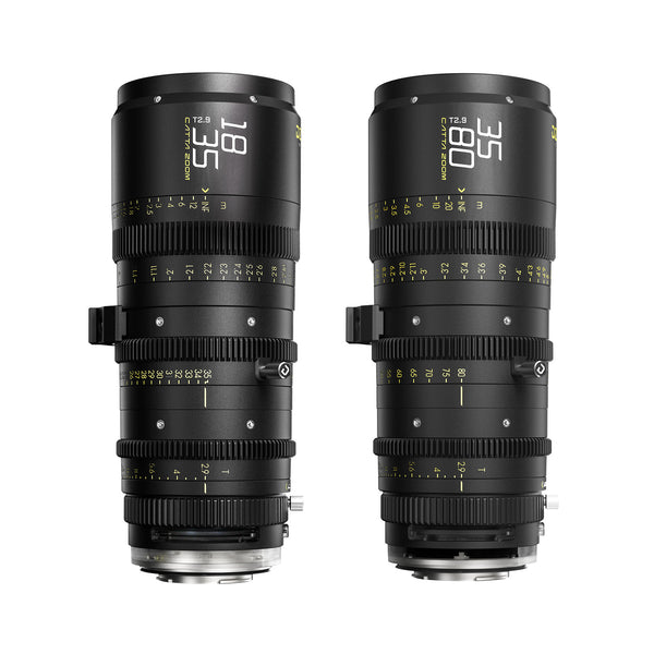 DZOFILM Catta Full-Frame Zoom 18-35/35-80mm T2.9 2-Lens Bundle (E-mount, Black)