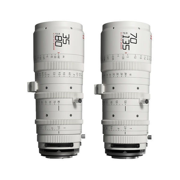 DZOFILM Catta Full-Frame Zoom35-80/75-135mmT2.9 2-Lens Bundle (E-mount, White)
