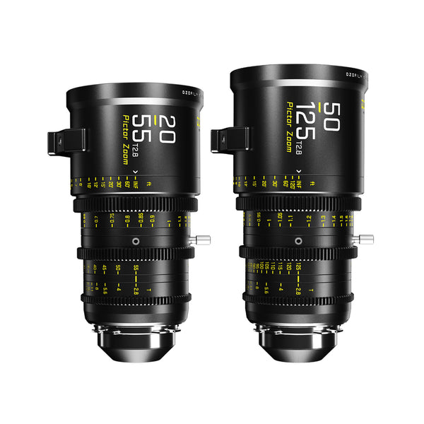 DZOFILM Pictor S35 Zoom 2-Lens Bundle (20-55/50-125mmT2.8, PL+EF, Black)